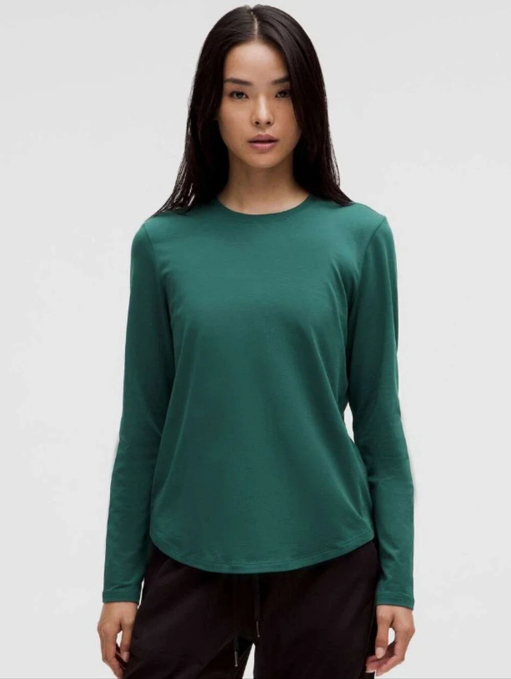Lululemon Love Long-Sleeve Shirt Storm Teal Women's Size 12